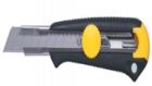 18MM DYNAGRIP 割刀:金属护鞘，塑胶刀身，坚固耐用 刀片可以分段使用，延长寿命 人体工程学设计，握持舒适 前端金属鞘可以充分保护刀片，使用安全

