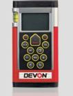 DEVON 9801 激光测距仪 测量范围 0.3m-60m（室内） 典型测量精度 ±2mm 基本功能 加、减、面积、体积、三角 数据存储 最后10组数据 激光类型 可见635m，≤1Mw,Class2(‖)  
