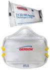 This mask is N95 NIOSH approved The particulate fi lter (95% fi lter effi ciency level) is effective against aerosol free of oil. It has the highest level of ASTM fl uid resistance, 160mm Hg and the lowest breathing resistance in its class. There are no uncomfortable pressure points. Mask is durable, with ultrasonically welded headbands.